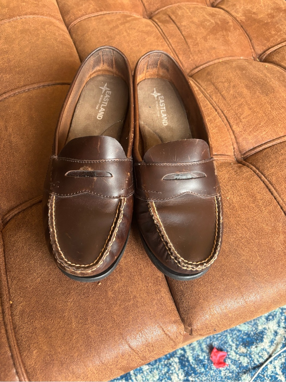 Eastland Women’s Brown Leather Penny Loafers